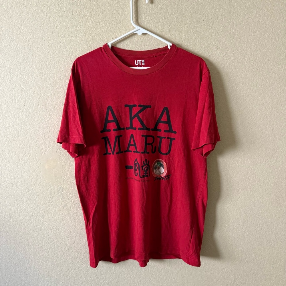 Uniqlo Red Graphic Tee Ramen Collaboration